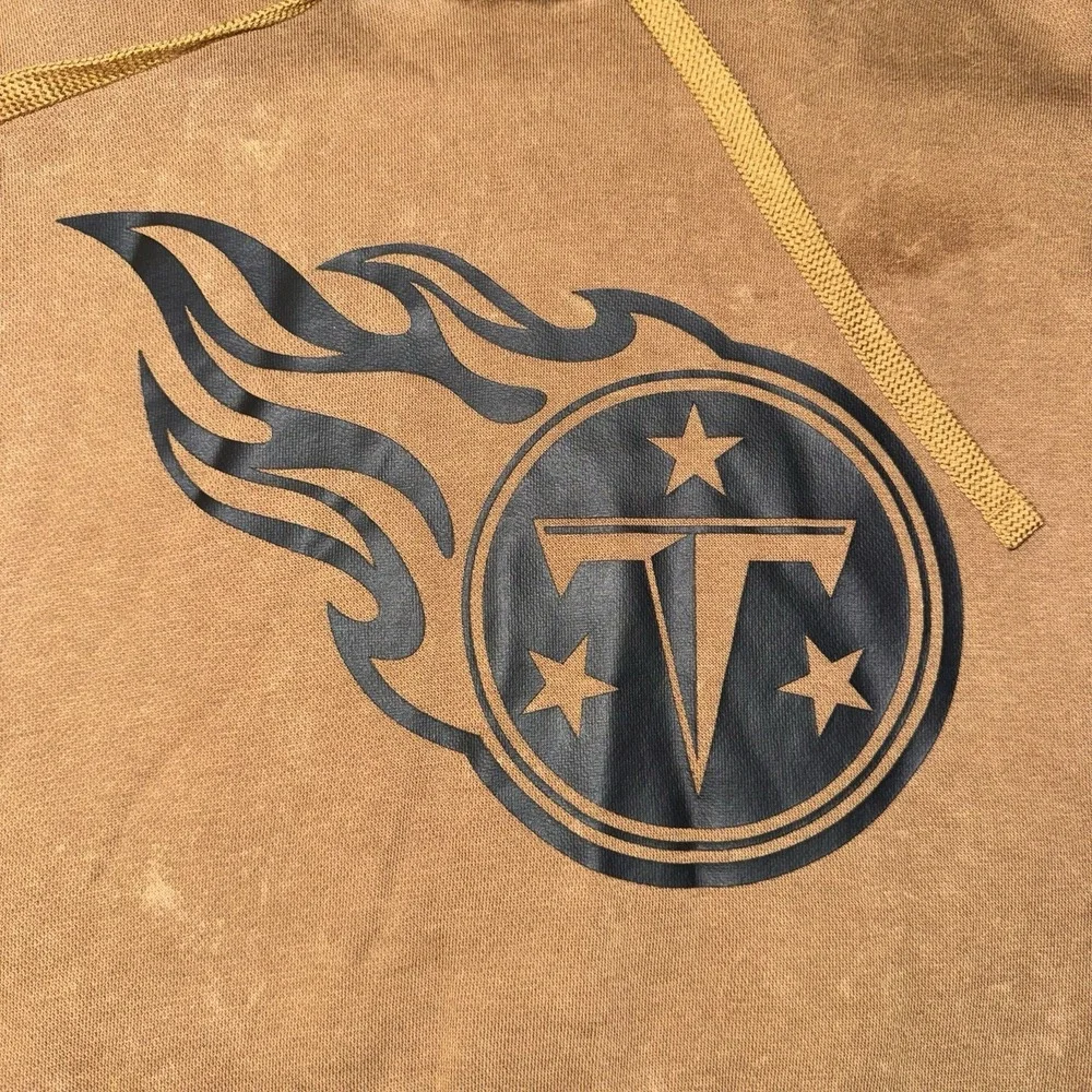 Men's Large Nike Tennessee Titans Support Our Troops Pullover Hoodie Brown NFL‎